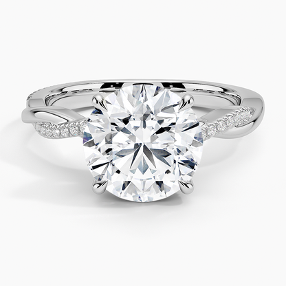 1.60 Carat Princess Halo Design Solitaire Lab Diamond Ring 18K - Florina 
