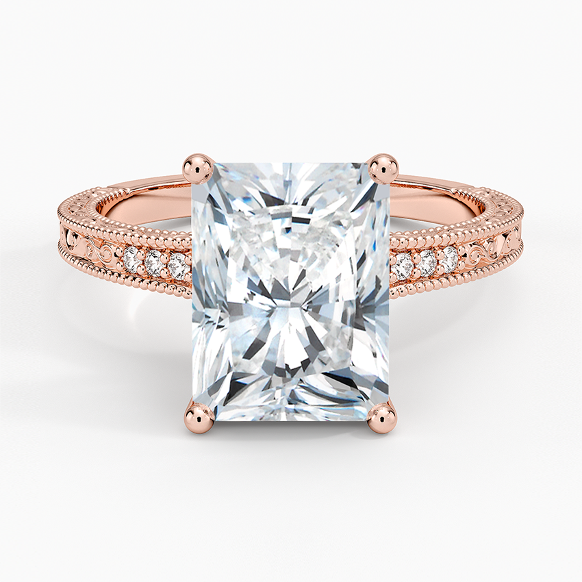 3.15 Radiant Kesim Hidden Halo Tasarım Tektaş Laboratuvar Pırlanta Yüzük - Silora