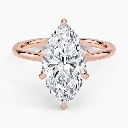 1.60 Carat Princess Halo Design Solitaire Lab Diamond Ring 18K - Florina 