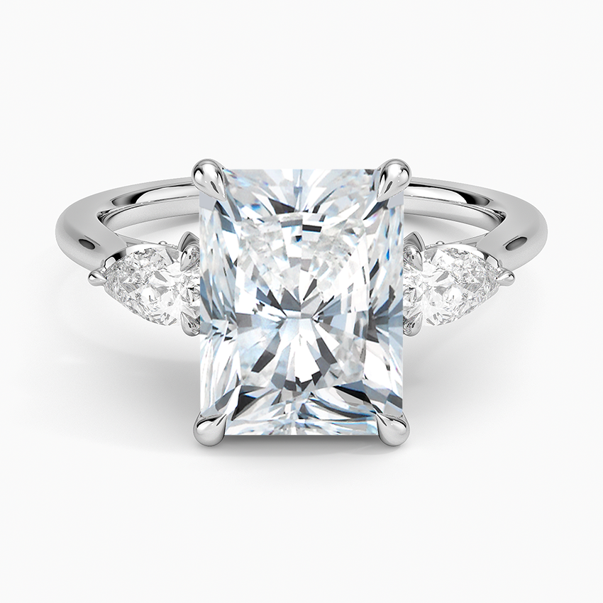 1.60 Carat Princess Halo Design Solitaire Lab Diamond Ring 18K - Florina 