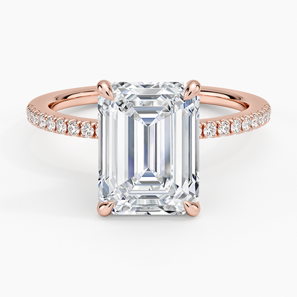 1.60 Carat Princess Halo Design Solitaire Lab Diamond Ring 18K - Florina 