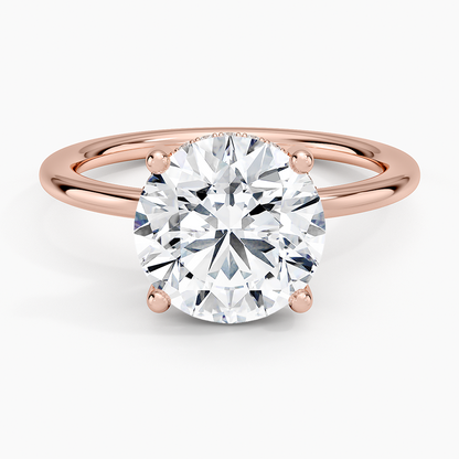 3.10 Hidden Halo Tasarım Tektaş Laboratuvar Pırlanta Yüzük - Melara