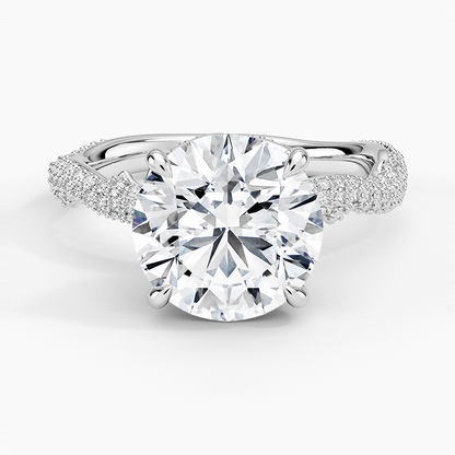 3.75 Hidden Halo Tasarım Tektaş Laboratuvar Pırlanta Yüzük - Filara