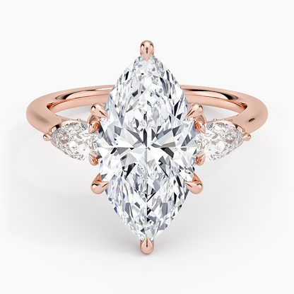 1.60 Carat Princess Halo Design Solitaire Lab Diamond Ring 18K - Florina 