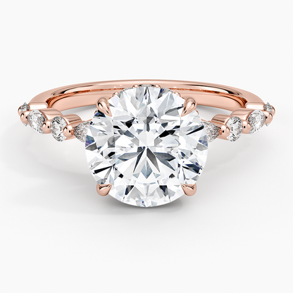 1.60 Carat Princess Halo Design Solitaire Lab Diamond Ring 18K - Florina 