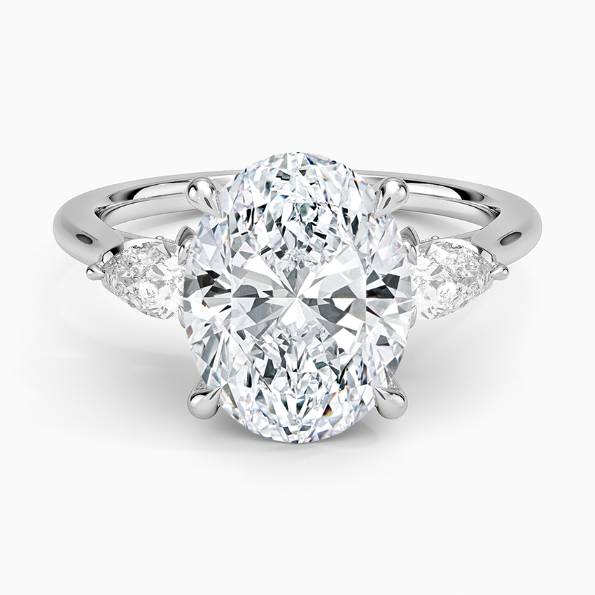 1.60 Carat Princess Halo Design Solitaire Lab Diamond Ring 18K - Florina 