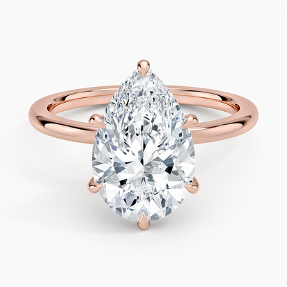 1.60 Carat Princess Halo Design Solitaire Lab Diamond Ring 18K - Florina 