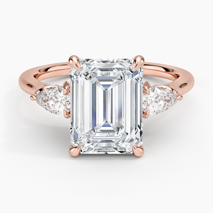1.60 Carat Princess Halo Design Solitaire Lab Diamond Ring 18K - Florina 