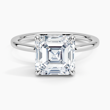 1.60 Carat Princess Halo Design Solitaire Lab Diamond Ring 18K - Florina 