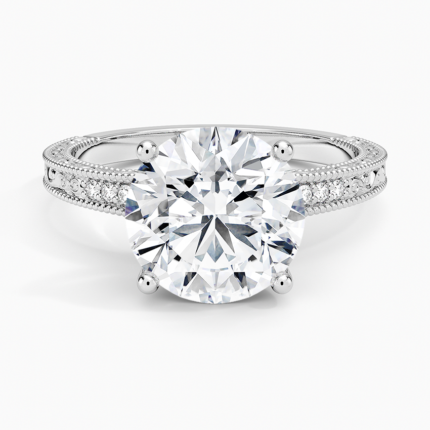 3.15 Karat Yuvarlak Kesim Hidden Halo Tasarım Tektaş Laboratuvar Pırlanta Yüzük - Venice - Bold Diamonds