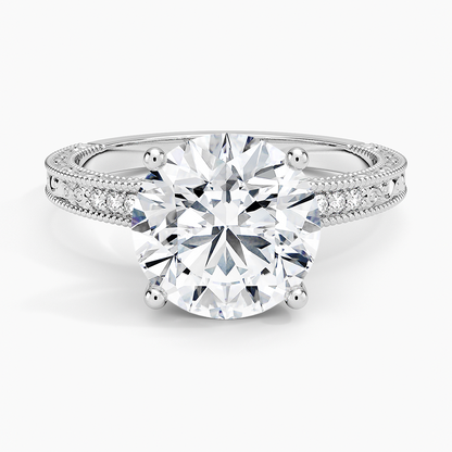 3.15 Hidden Halo Tasarım Tektaş Laboratuvar Pırlanta Yüzük - Silora