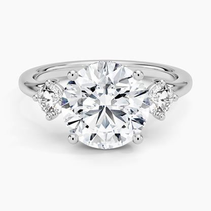 1.60 Carat Princess Halo Design Solitaire Lab Diamond Ring 18K - Florina 