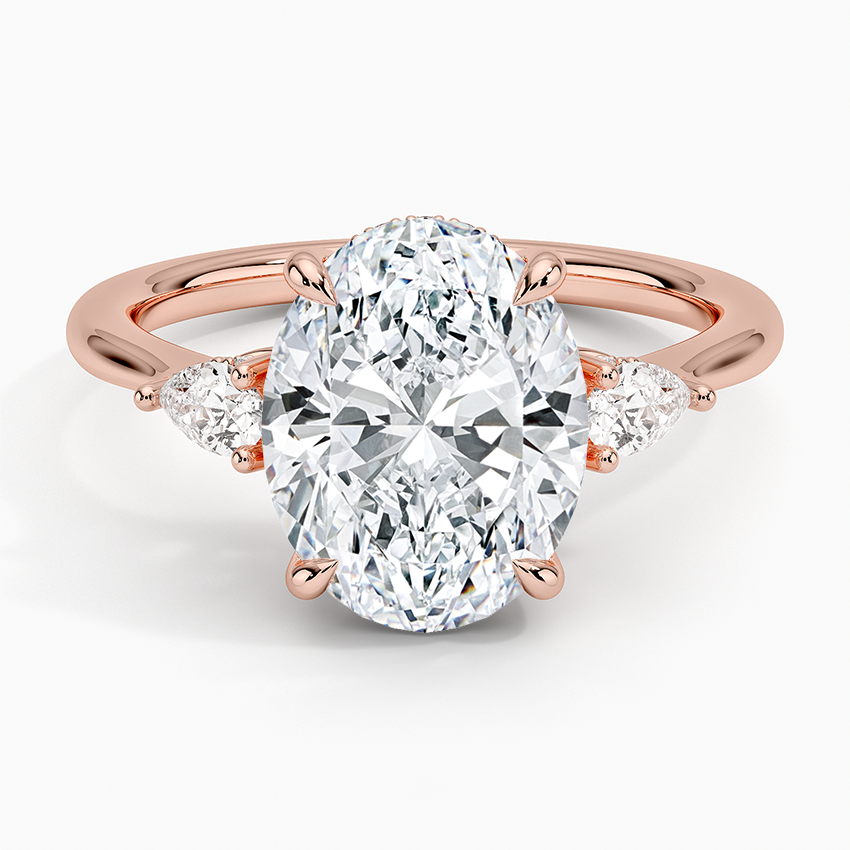 1.60 Carat Princess Halo Design Solitaire Lab Diamond Ring 18K - Florina 