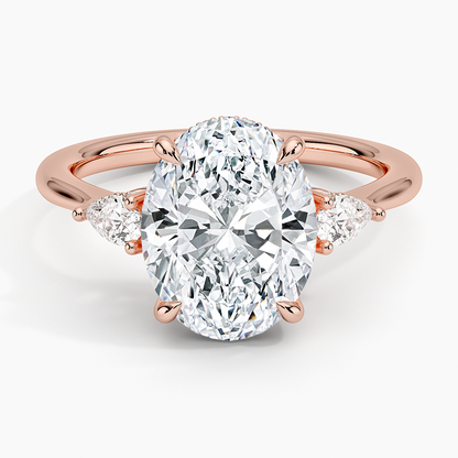 1.60 Carat Princess Halo Design Solitaire Lab Diamond Ring 18K - Florina 