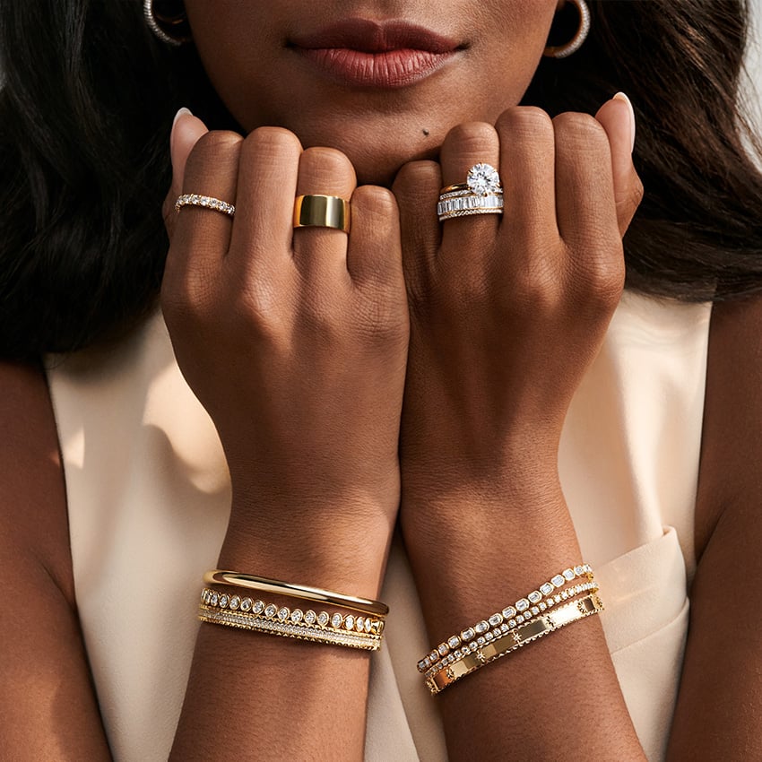 Su Yolu Model 4.00 Karat Oval Kesim Laboratuvar Pırlanta Bileklik 18K - Bold Diamonds