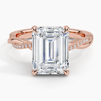1.60 Carat Princess Halo Design Solitaire Lab Diamond Ring 18K - Florina 