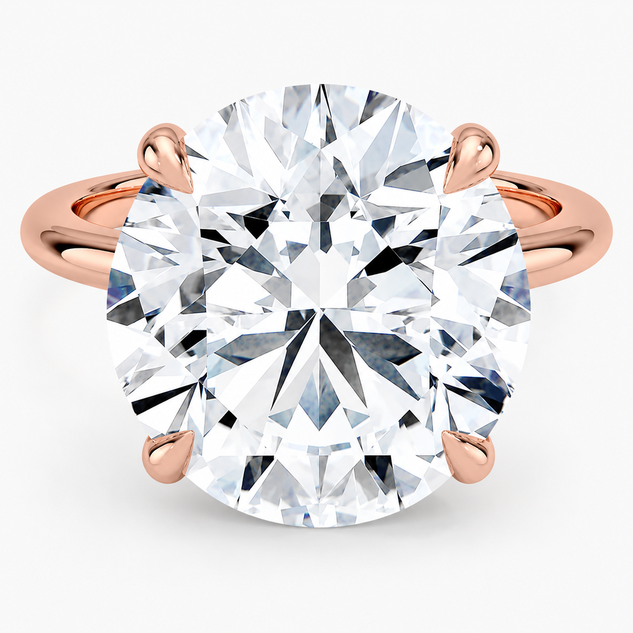 6.00 Karat Yuvarlak Kesim D-VS Tektaş Laboratuvar Pırlanta Yüzük - Bold Diamonds