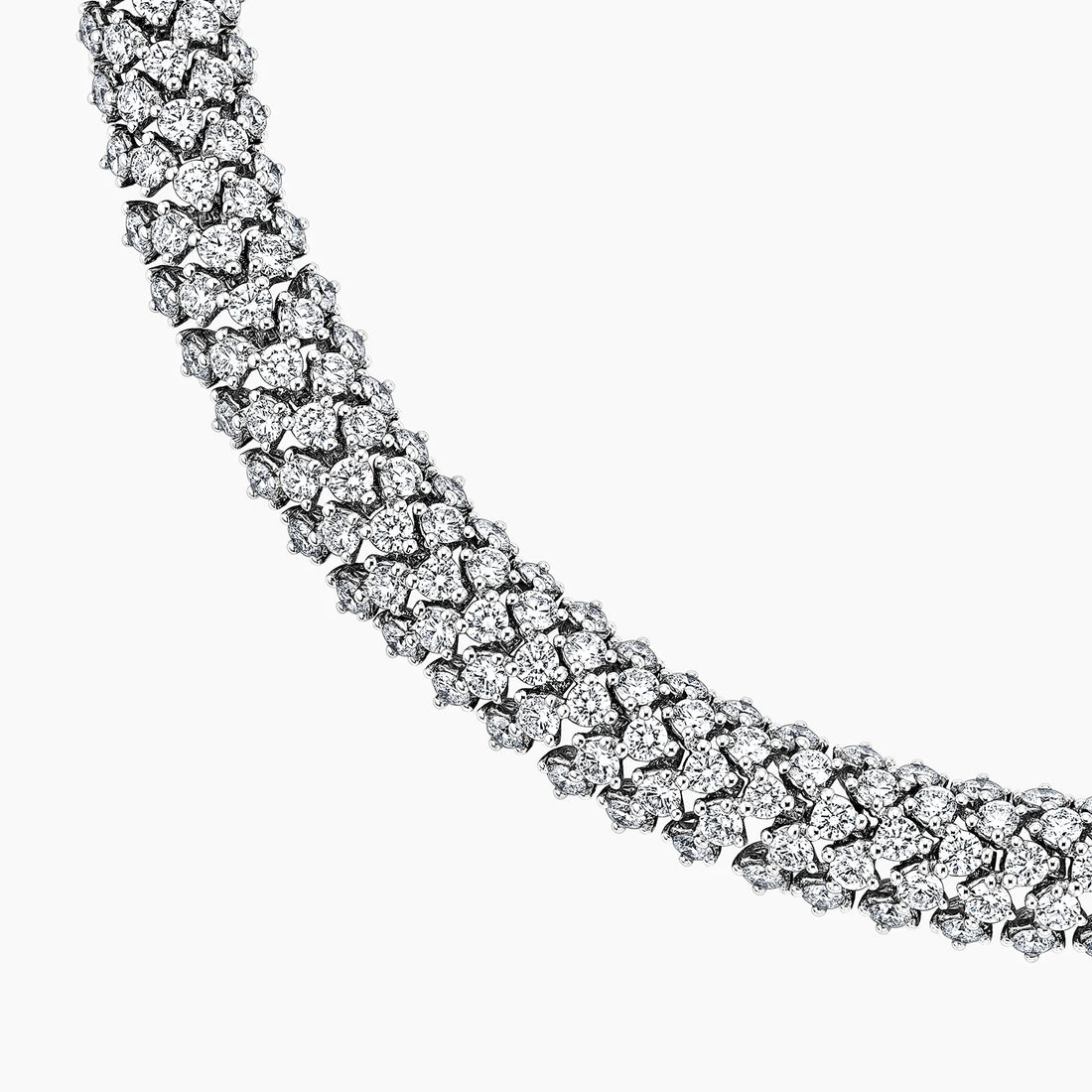 Kraliyet Damlası Model 43.00 karat Yuvarlak Kesim Laboratuvar Pırlanta Kolye 18K - Bold Diamonds