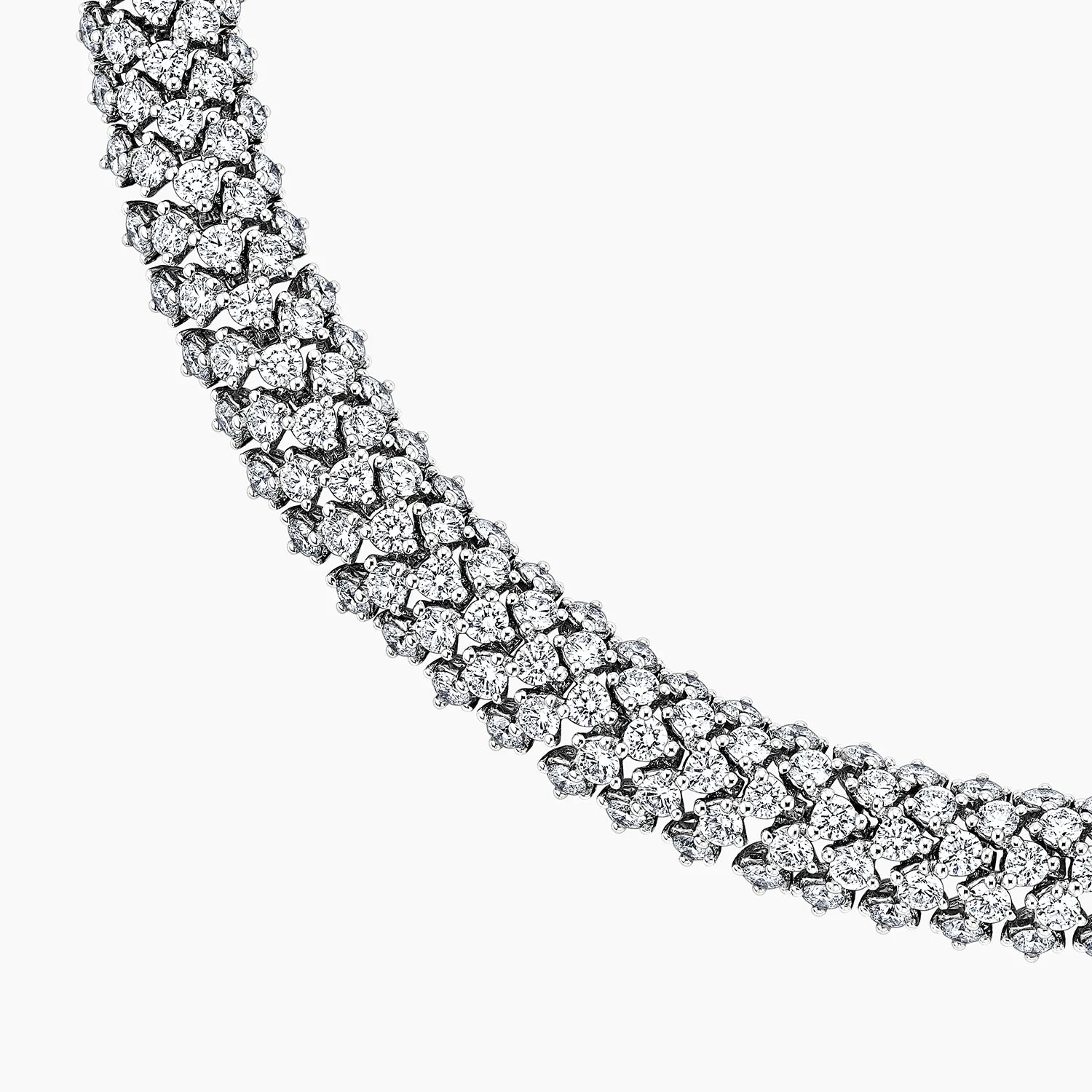 Kraliyet Damlası Model 43.00 karat Yuvarlak Kesim Laboratuvar Pırlanta Kolye 18K - Bold Diamonds