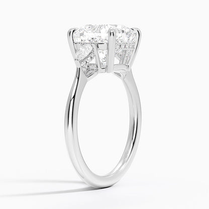 1.60 Carat Princess Halo Design Solitaire Lab Diamond Ring 18K - Florina 