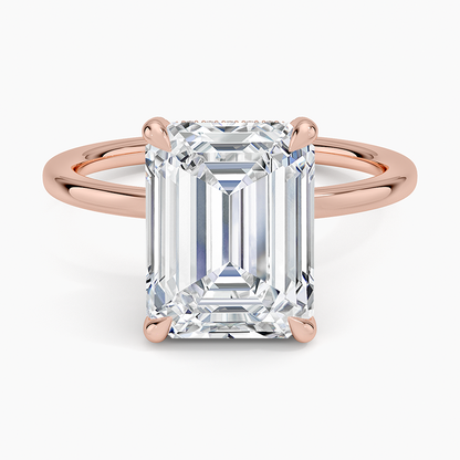 1.60 Carat Princess Halo Design Solitaire Lab Diamond Ring 18K - Florina 