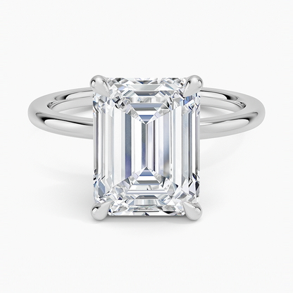1.60 Carat Princess Halo Design Solitaire Lab Diamond Ring 18K - Florina 