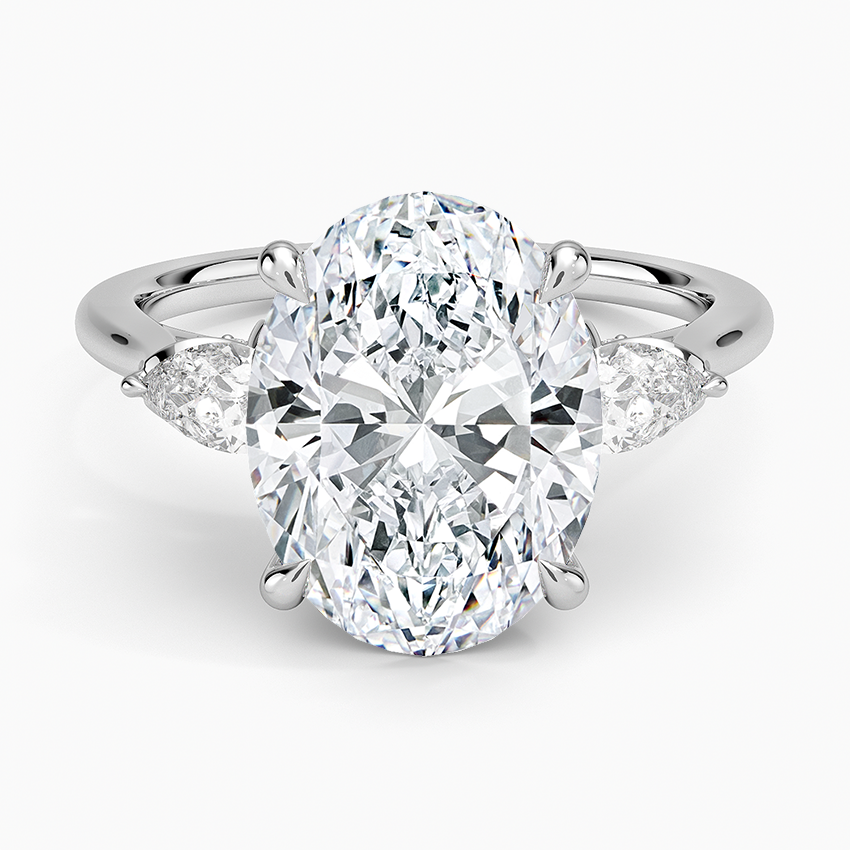 1.60 Carat Princess Halo Design Solitaire Lab Diamond Ring 18K - Florina 