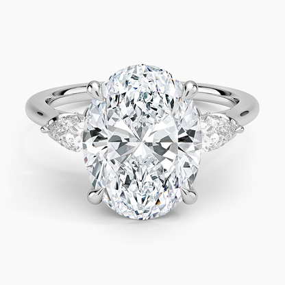 1.60 Carat Princess Halo Design Solitaire Lab Diamond Ring 18K - Florina 