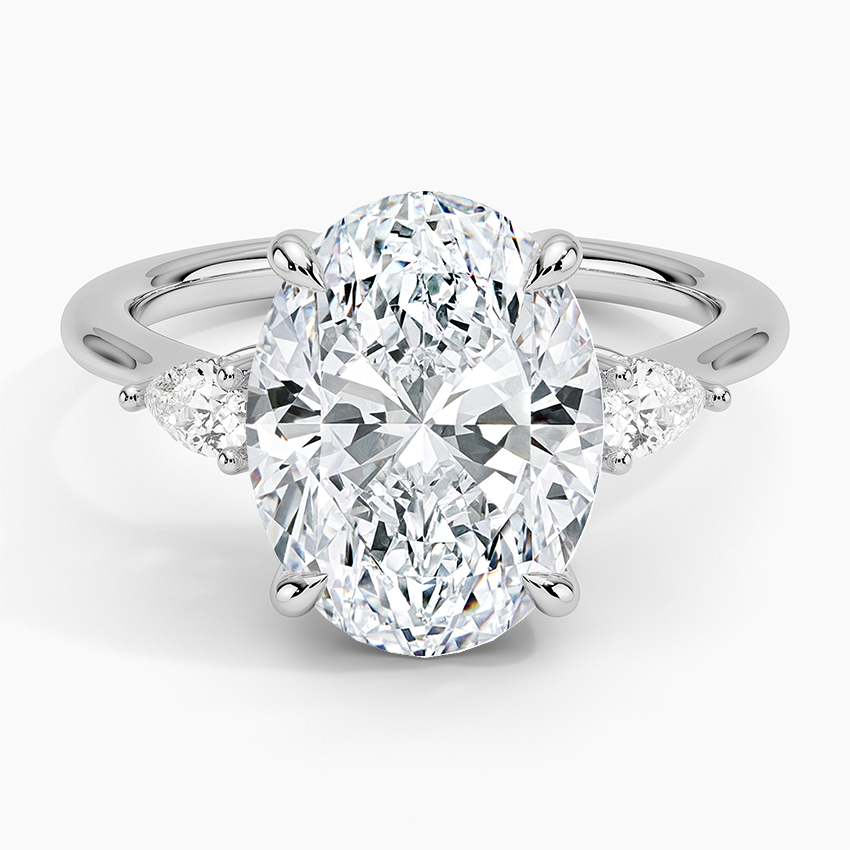 1.60 Carat Princess Halo Design Solitaire Lab Diamond Ring 18K - Florina 