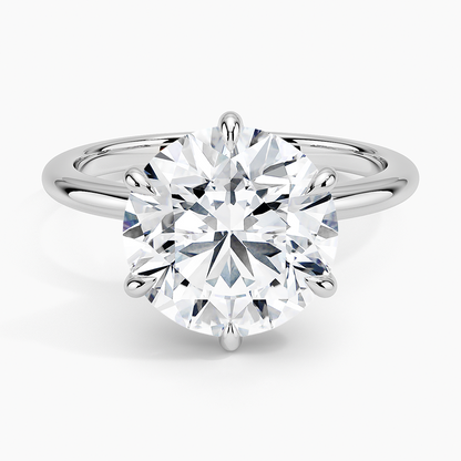 4.10 Hidden Halo Tasarım Tektaş Laboratuvar Pırlanta Yüzük - Eylora