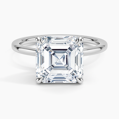 1.60 Carat Princess Halo Design Solitaire Lab Diamond Ring 18K - Florina 