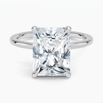 1.60 Carat Princess Halo Design Solitaire Lab Diamond Ring 18K - Florina 