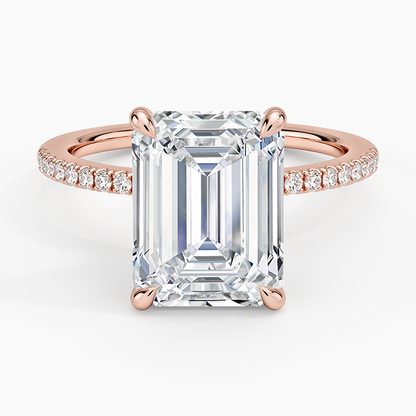 1.60 Carat Princess Halo Design Solitaire Lab Diamond Ring 18K - Florina 
