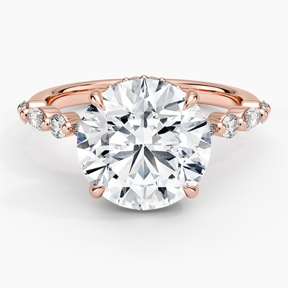 1.60 Carat Princess Halo Design Solitaire Lab Diamond Ring 18K - Florina 
