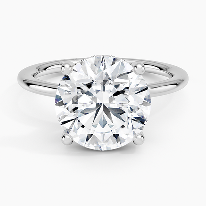 4.10 Hidden Halo Tasarım Tektaş Laboratuvar Pırlanta Yüzük - Melara