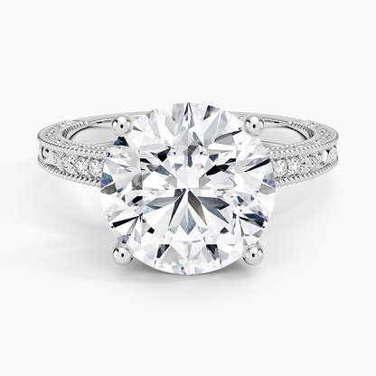 4.15 Hidden Halo Tasarım Tektaş Laboratuvar Pırlanta Yüzük - Silora