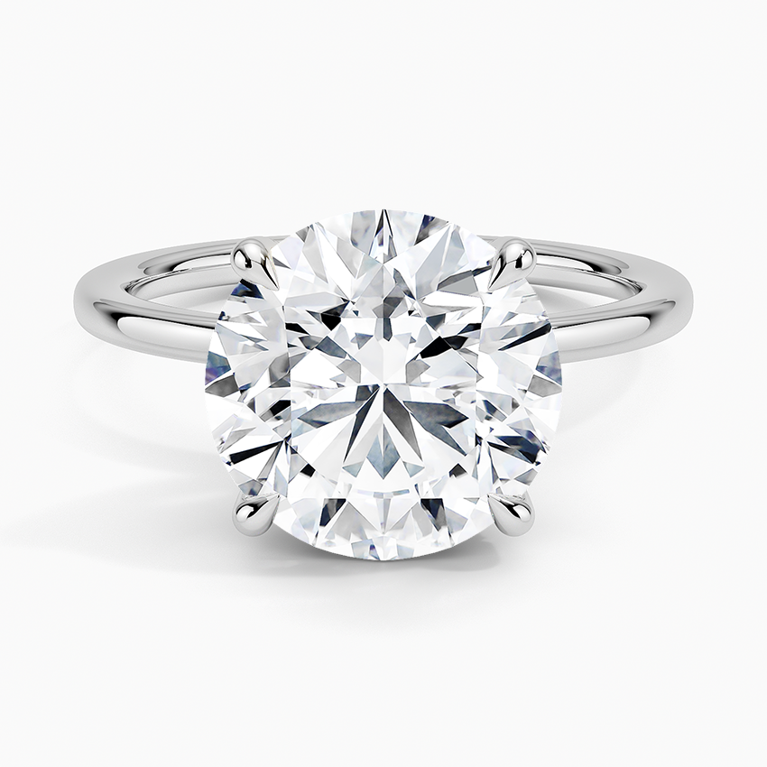 4.15 Karat Hidden Halo Tasarım Tektaş Laboratuvar Pırlanta Yüzük - Gilora - Bold Diamonds