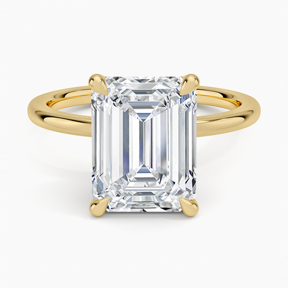 1.60 Carat Princess Halo Design Solitaire Lab Diamond Ring 18K - Florina 