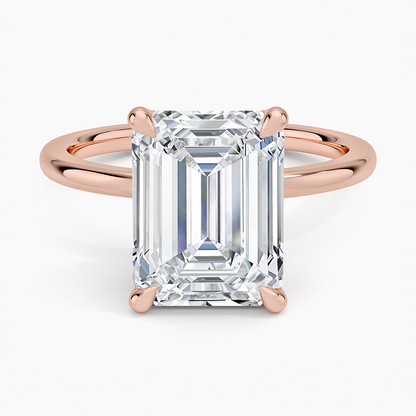 1.60 Carat Princess Halo Design Solitaire Lab Diamond Ring 18K - Florina 
