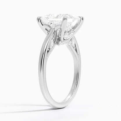 4.30 Princess Kesim Hidden Halo Tasarım Tektaş Laboratuvar Pırlanta Yüzük - Dalara