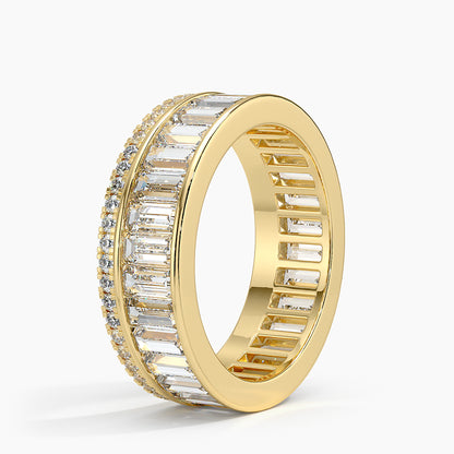 Alyans 0,50 Karat Yuvarlak Kesim Laboratuvar Pırlanta Yüzük 18K - Bold Diamonds
