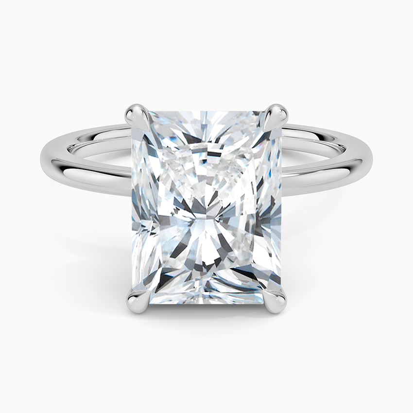 1.60 Carat Princess Halo Design Solitaire Lab Diamond Ring 18K - Florina 