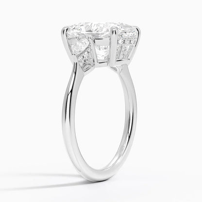 1.60 Carat Princess Halo Design Solitaire Lab Diamond Ring 18K - Florina 