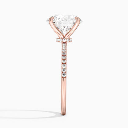 1.60 Carat Princess Halo Design Solitaire Lab Diamond Ring 18K - Florina 