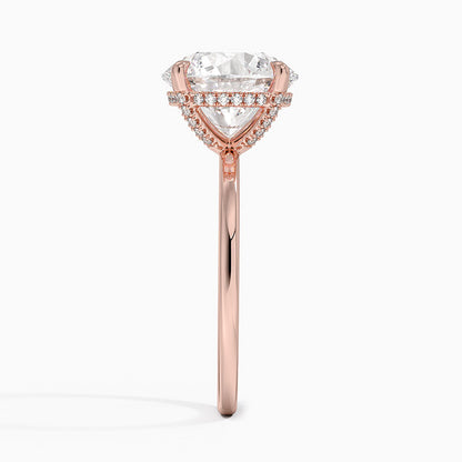 1.60 Carat Princess Halo Design Solitaire Lab Diamond Ring 18K - Florina 