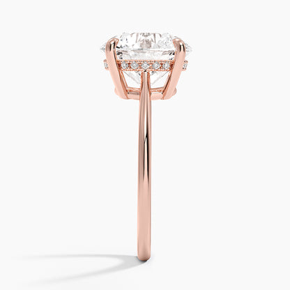 4.10 Hidden Halo Tasarım Tektaş Laboratuvar Pırlanta Yüzük - Tilora