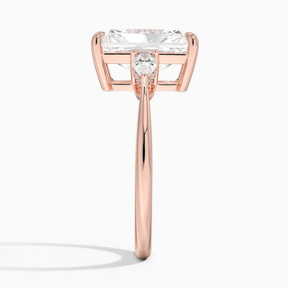 1.60 Carat Princess Halo Design Solitaire Lab Diamond Ring 18K - Florina 
