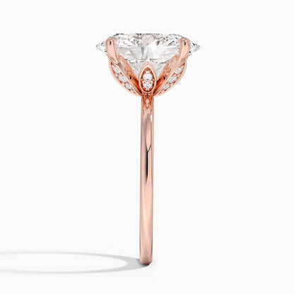 1.60 Carat Princess Halo Design Solitaire Lab Diamond Ring 18K - Florina 