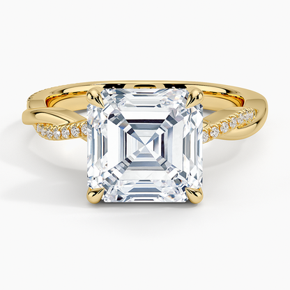 1.60 Carat Princess Halo Design Solitaire Lab Diamond Ring 18K - Florina 