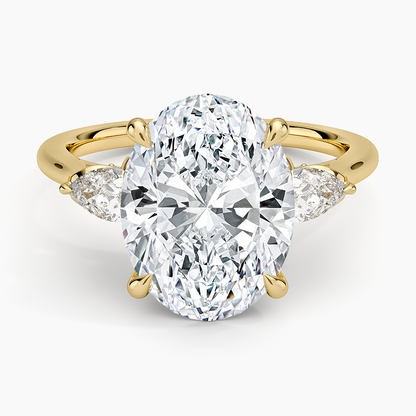 1.60 Carat Princess Halo Design Solitaire Lab Diamond Ring 18K - Florina 